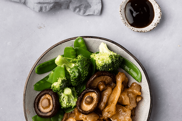 Braised Lake Victoria Fish Maw with mushroom